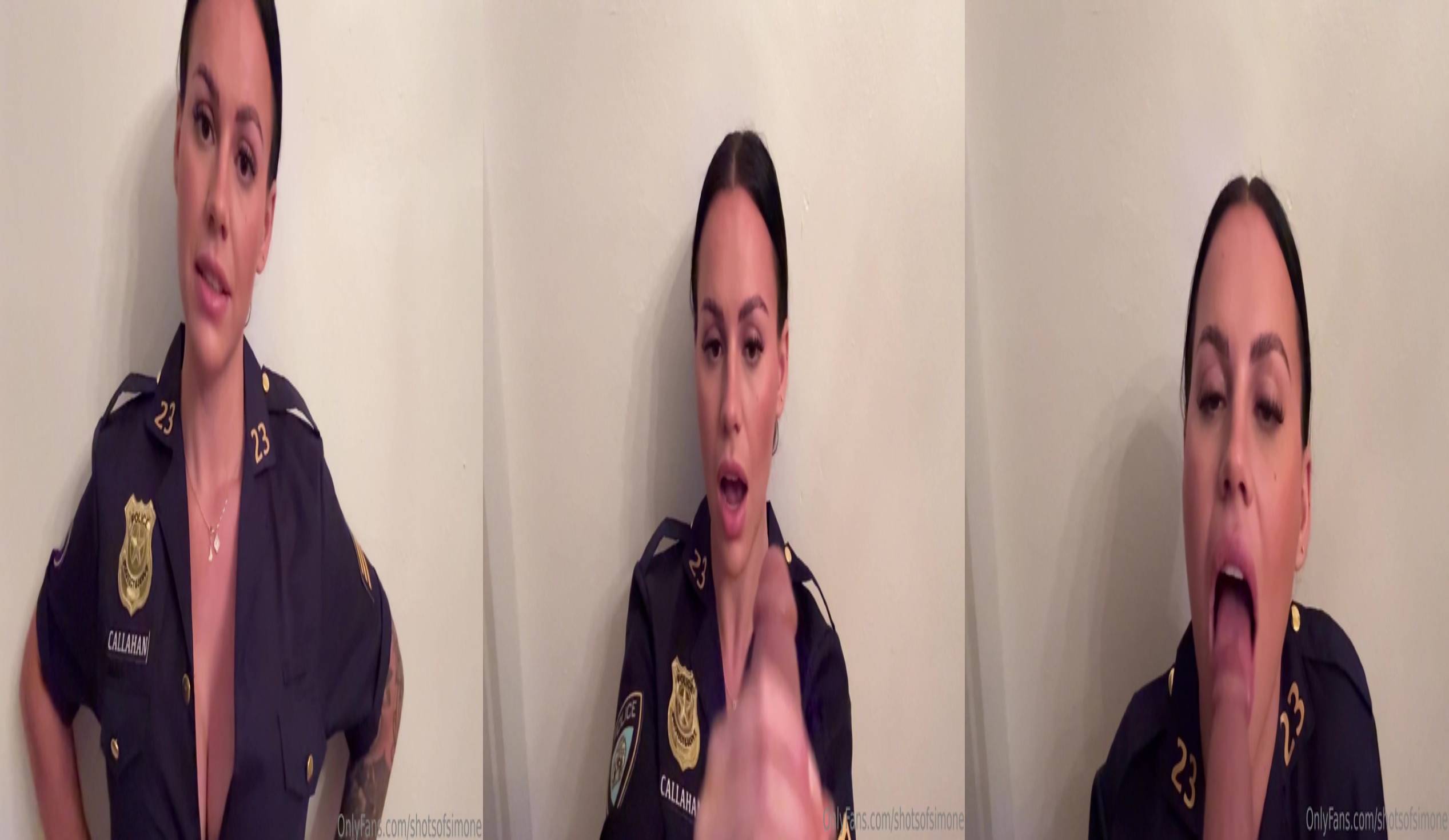 Policewoman Shotsofsimone Giving Sloppy Head